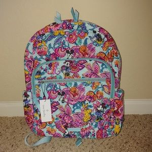 NWT VERA BRADLEY MICKEY’S COLORFUL GARDEN BACKPACK